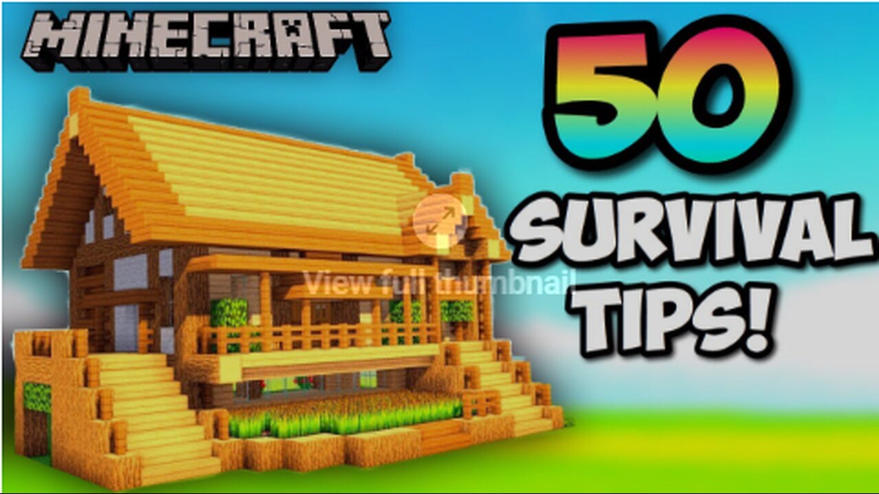 50 Minecraft SURVIVAL Tips! Ultimate Guide for 2023