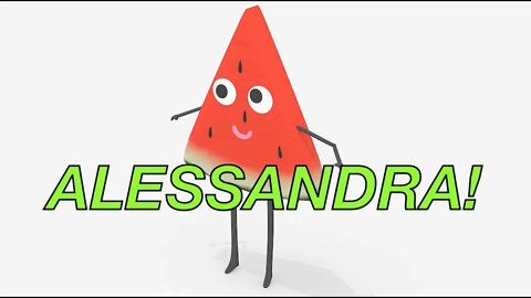 Happy Birthday ALESSANDRA! - WATERMELON Birthday Song