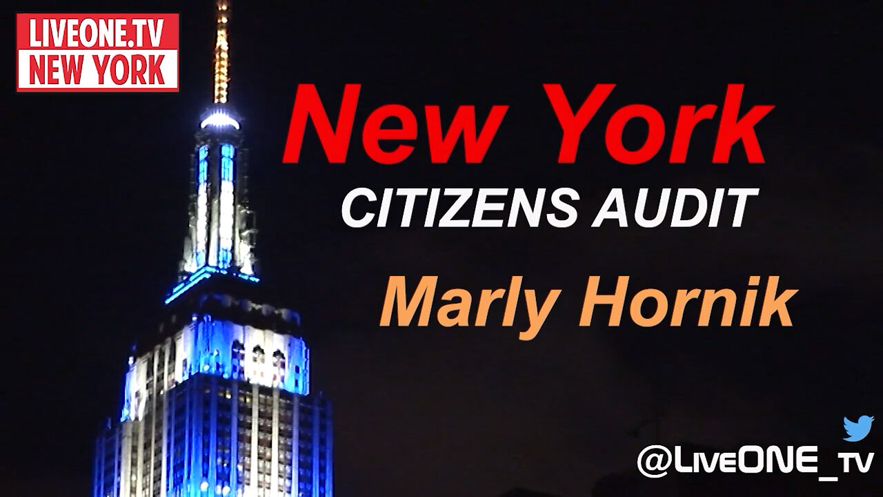 New York Citizens Audit Director Marly Hornik on Live One TV 3-6-2023