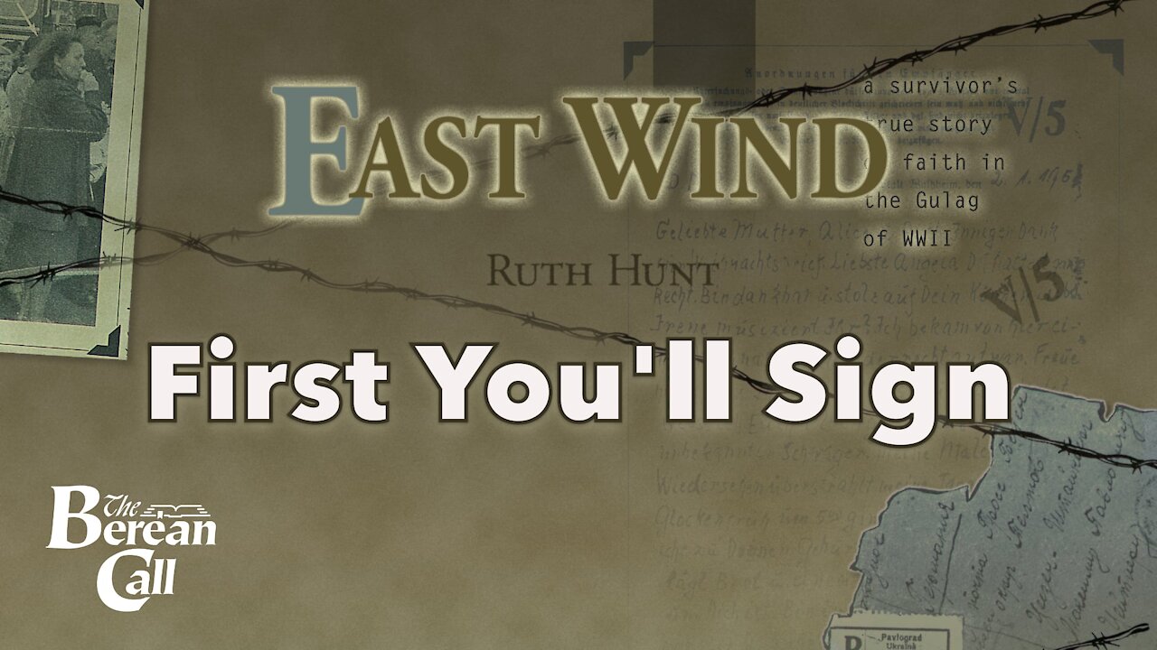 First You'll Sign - East Wind Chapter Thirteen