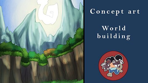 Concept art world building - heaven's valley