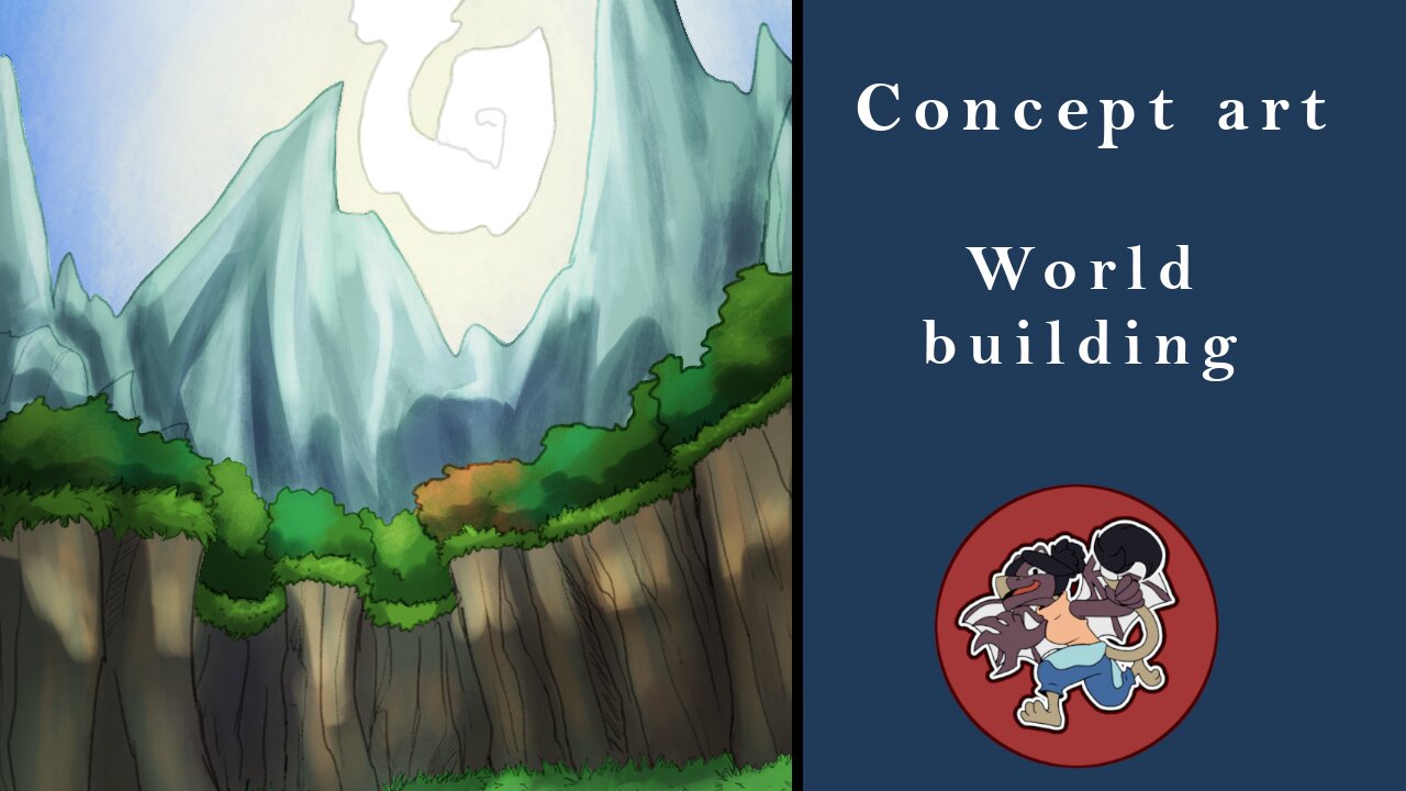 Concept art world building - heaven's valley