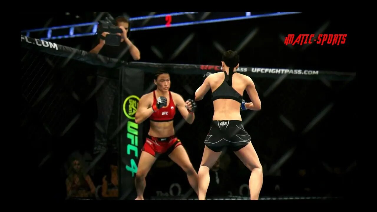 UFC 4 Season 1 Continues Joanna Jedrzejczyk Vs Weili Zhang( Official Title Fight No Replay )😱💯🔔