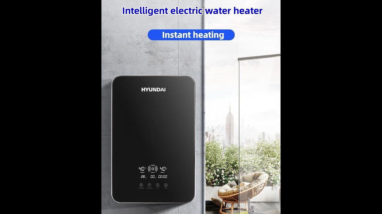 HYUNDAI Electric Water Heater - Household Bathroom Shower Small Bath Kitchen machine