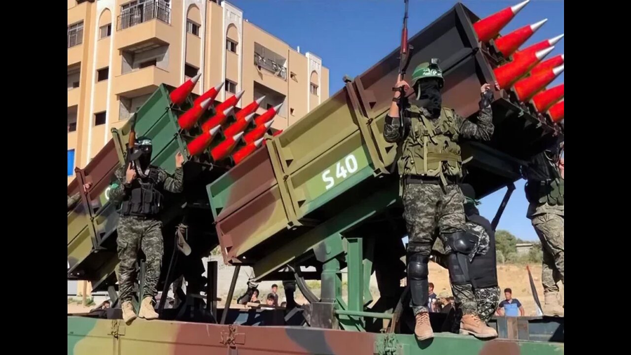 MLRS palestino🇵🇸 hacia territoris de Israel