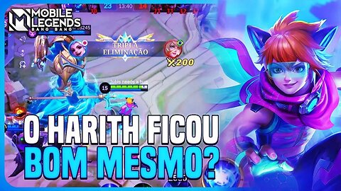 HARITH FICOU MESMO BOM DEPOIS DOS EMBLEMAS? | MLBB