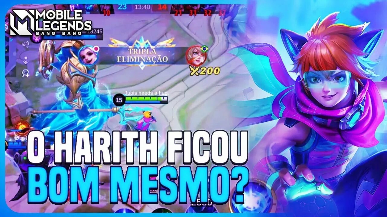 HARITH FICOU MESMO BOM DEPOIS DOS EMBLEMAS? | MLBB