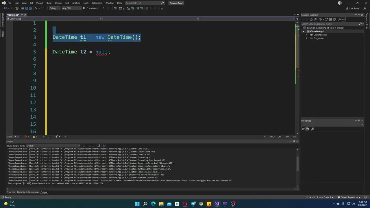 Handling null values in DateTime C#