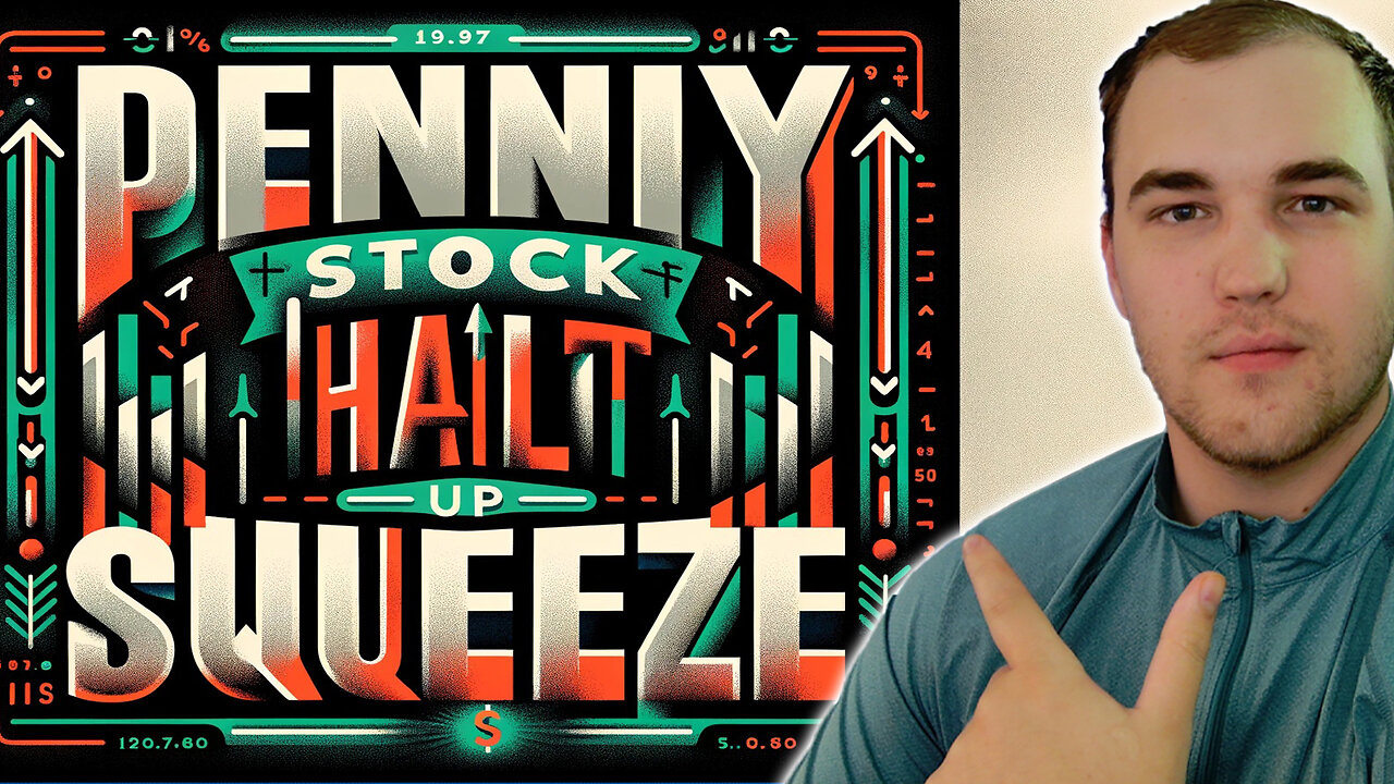 +$3,000 profit Trading a wild Penny Stock Short Squeeze halt up