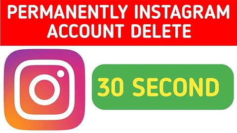 permanently instagram account delete kaise kare | how to delete instagram account permanently