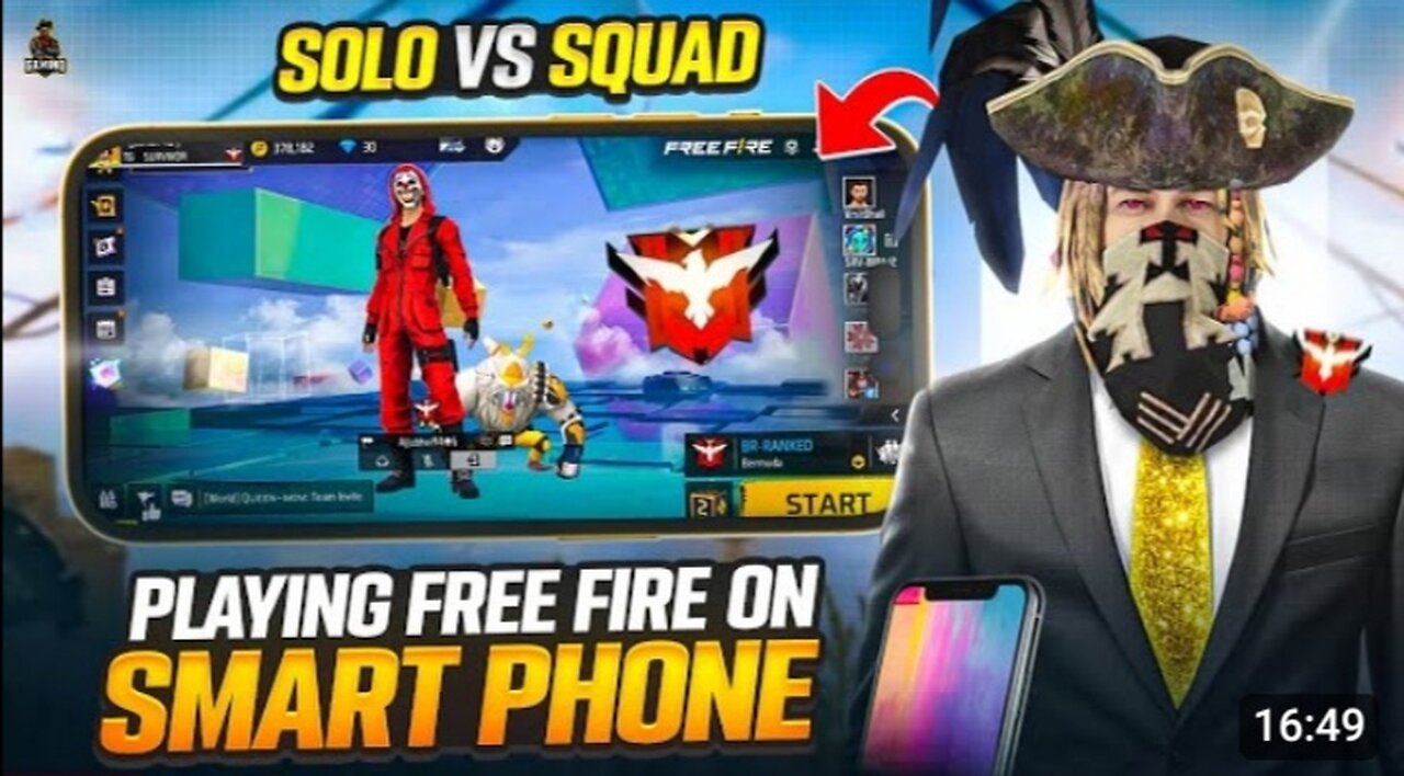 Best solo vs squad Gameplay on mobile