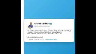 SE VOCÊ CONHECE SEU OPONENTE, MAS NÃO VOCÊ MESMO, VOCÊ PERDERÁ 100% DO TEMPO