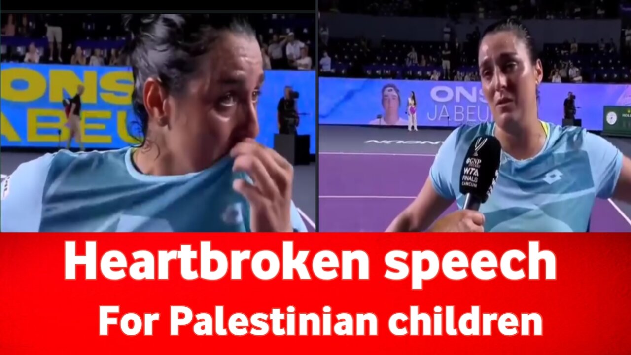 A tannins star heartbroken speech For Palestinian children