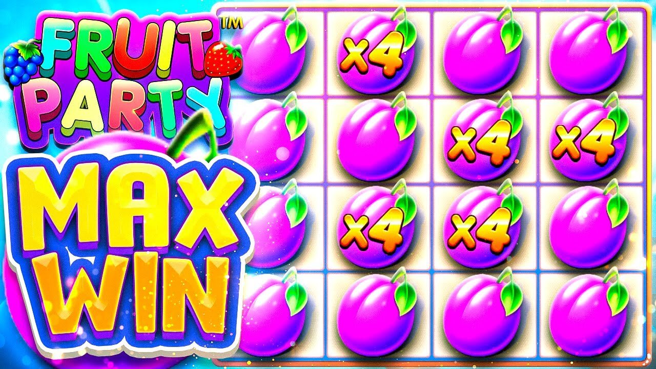 FRUIT PARTY MAX WIN! HE HIT THE RARE BASE GAME