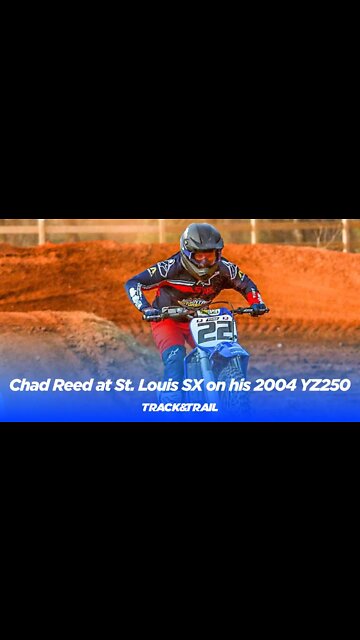 Watch Chad Reed run hot laps at 2022 St. Louis supercross on his 2004 YZ250 two-stoke