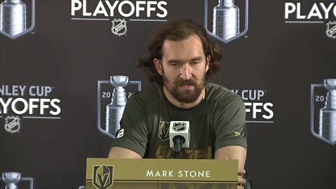 Vegas Golden Knights' Mark Stone comments on brutal cross-check by Jamie Benn