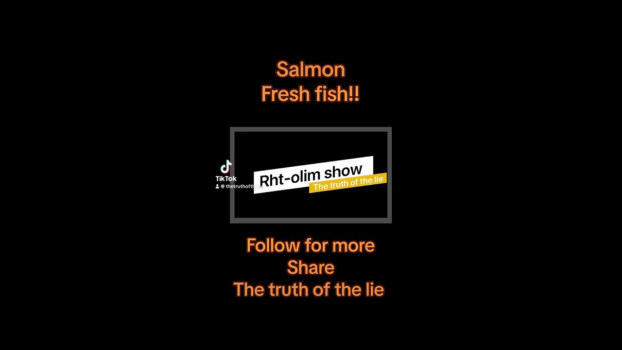 Fresh salmon don’t!!!