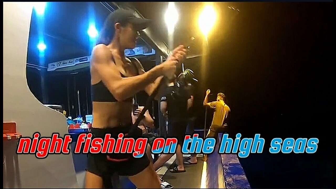 night fishing on the high seas