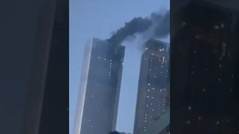 Fire broke out in one of the Capital Towers in Moscow City. Пожар «Москве-Сити»