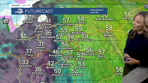 Cool, breezy and sunny in Denver this afternoon