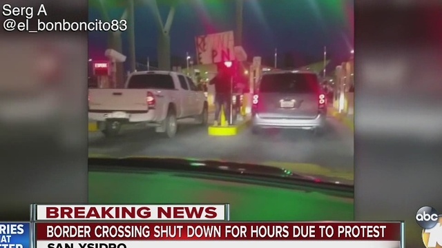 Gas tax protests temporarily close U.S./Mexico border