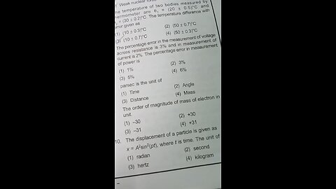 Physics NEET Questions 🤯