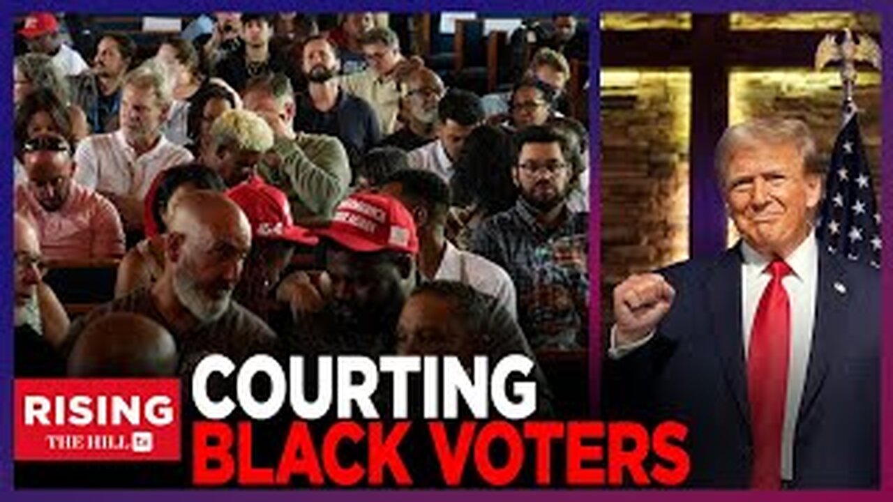 Trump COURTS Black Voters In Speech ToMostly White Crowd At A Detroit Black Church