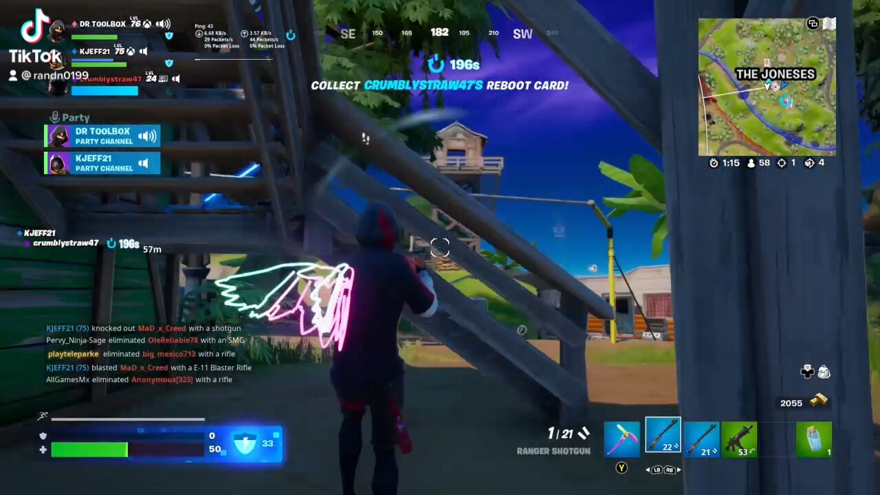 Fortnite bots clutching the squad