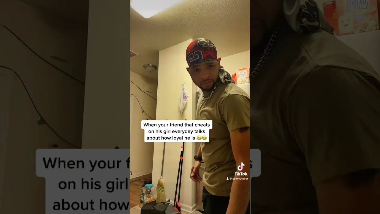 When the guy that cheats on his girl talks about loyalty! Seemlytuber comedy side eye react