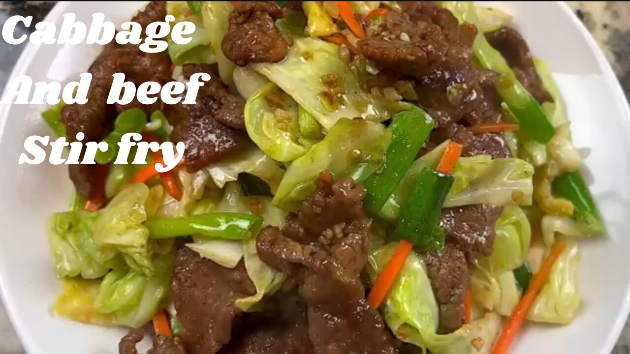 Cabbage And Beef Stir Fry | Tender And Juicy Beef And Vegetable Stir Fry Without Oyster Sauce