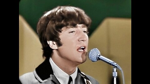 (Colorized) The Beatles - From Me To You (Ed Sullivan, 2/16/64) [UNCENSORED]