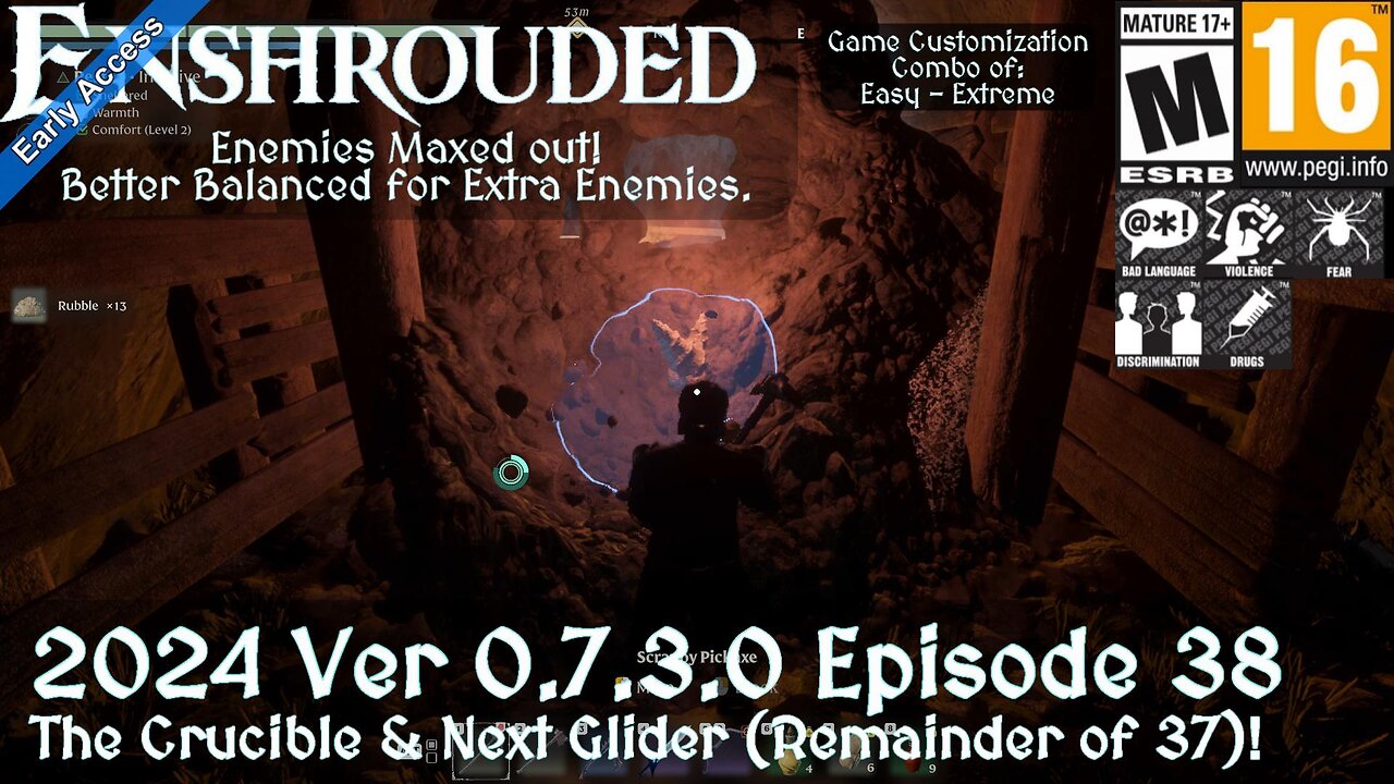 Enshrouded (2024 Episode 38) The Crucible & Next Glider (Remainder of 37)!