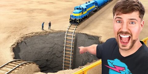 Train Vs Giant Pit