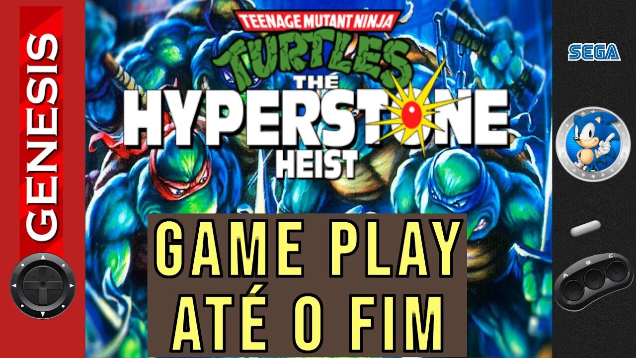 TMNT-Hyperstone-Heist Game Play Até o Fim