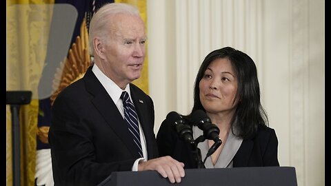 Biden's Last Labor Stand Honoring the First Female Secretary of Labor While Propping