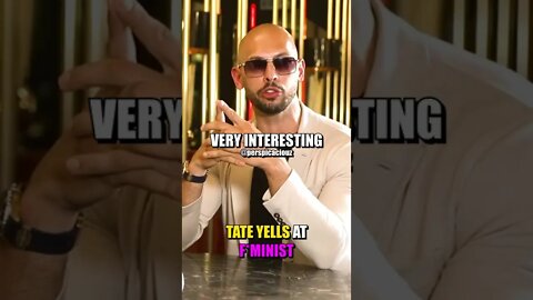 Andrew Tate yells at feminist