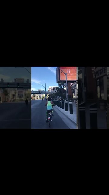 Biking on the Las Vegas Strip