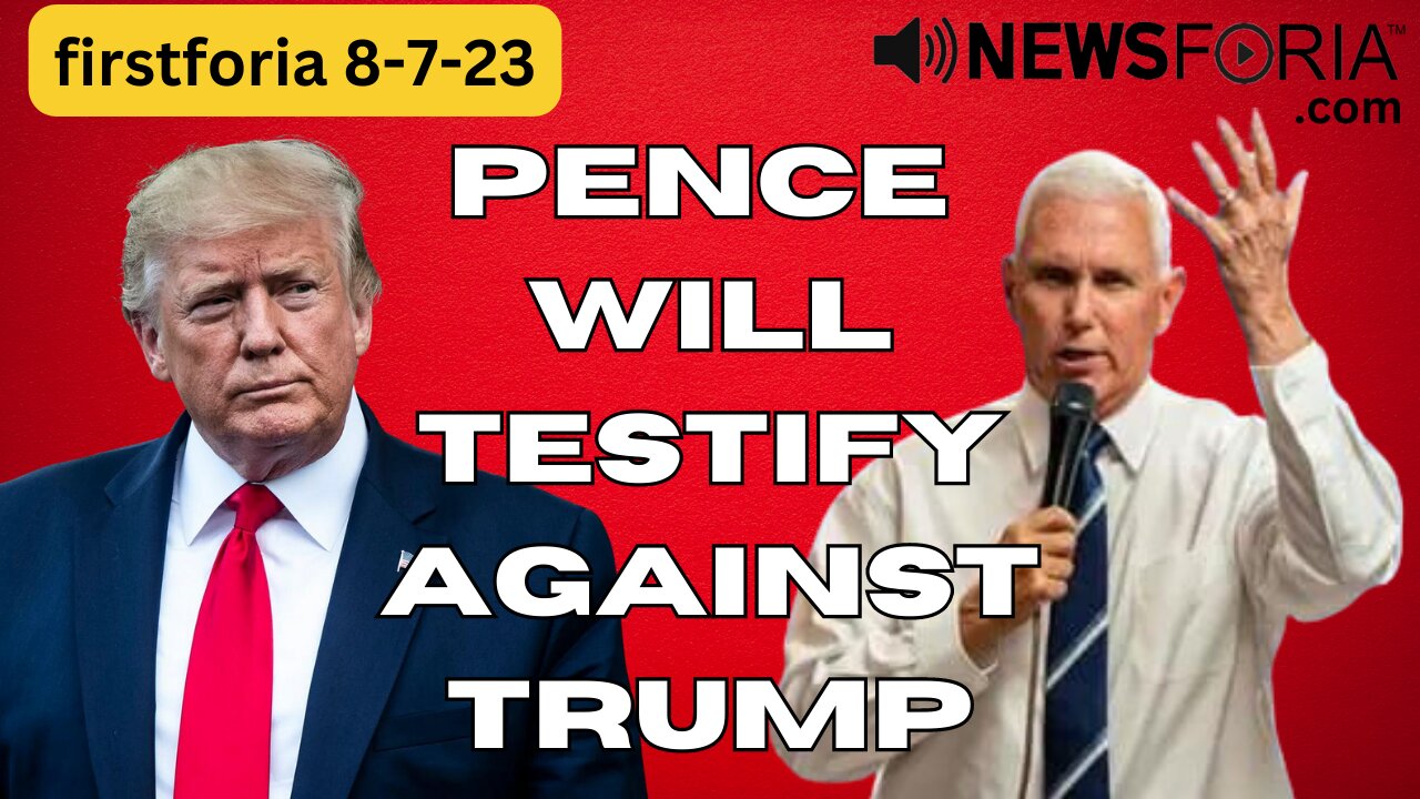 Pence Will Testify Against Trump - Listen