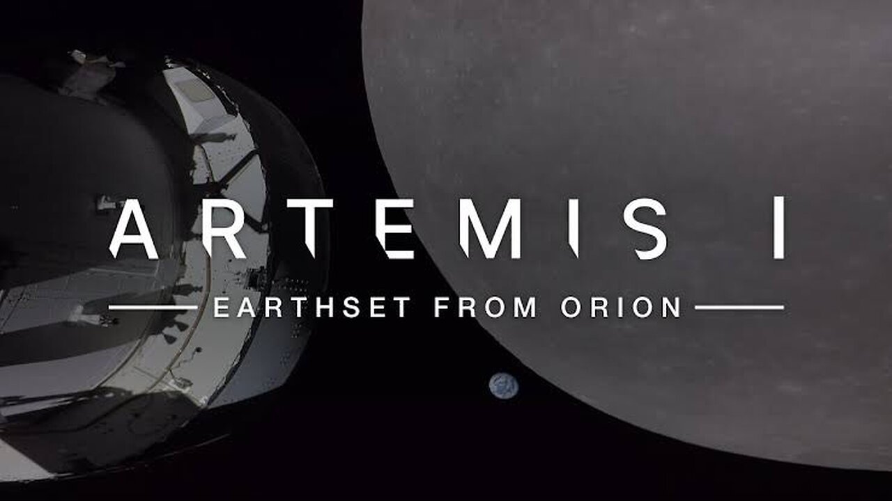 Earthset As Orian Prepares For Outbound Powered Flyby