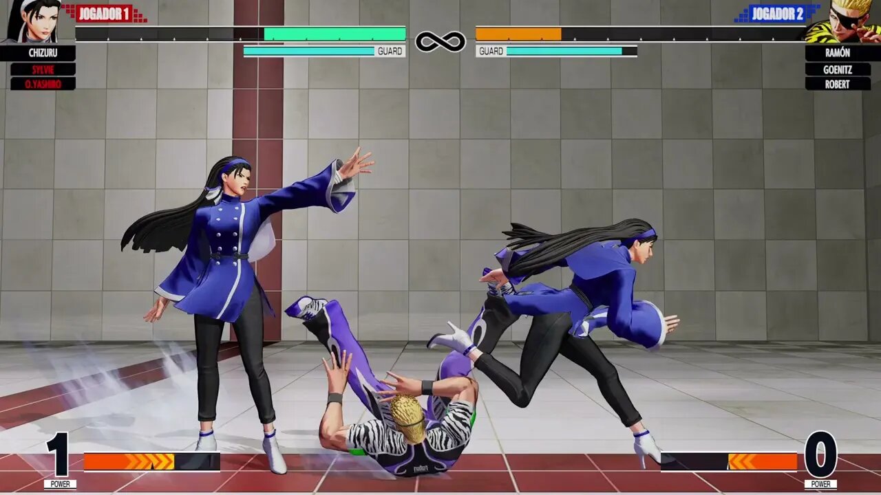 THE KING OF FIGHTERS XV SYLVIE/O.YASHIRO/CHIZURU VS RAMÓN/GOENITZ/ROBERT