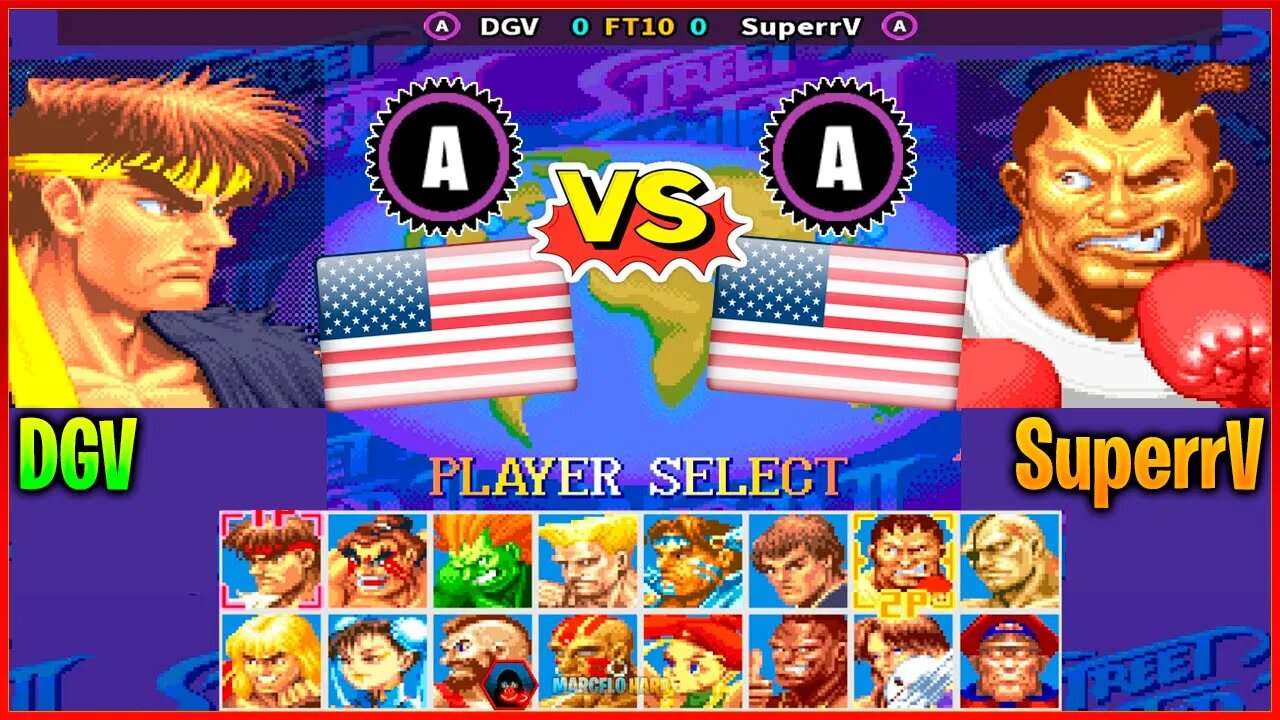 Super Street Fighter II X (DGV Vs. SuperrV) [U.S.A. Vs. U.S.A.]