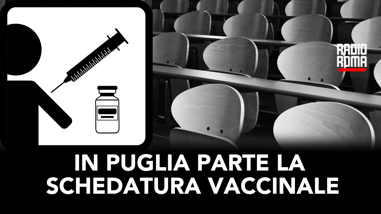 IN PUGLIA PARTE LA SCHEDATURA VACCINALE