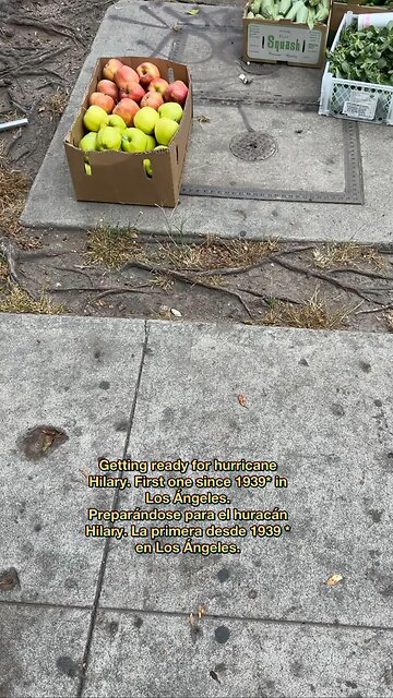 Getting ready for hurricane Hilary