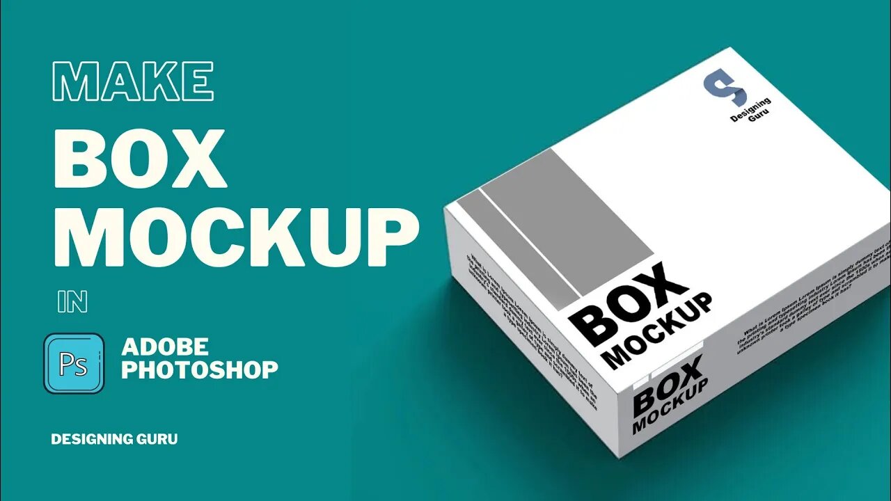 Make Box Mockup in Adobe Photoshop #adobe_photoshop | Designing Guru