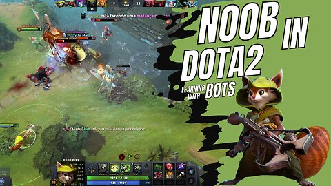 Noob em Dota 2 - Aprendendo a jogar contra bots - Hoodwink