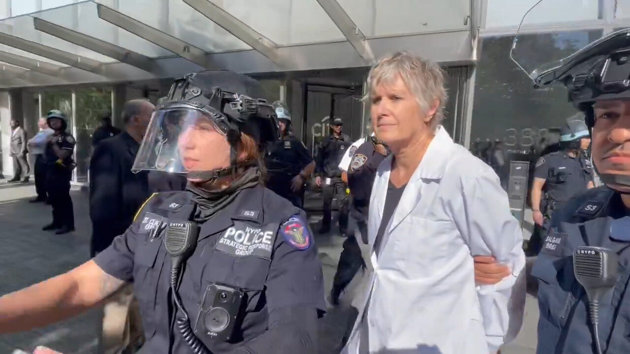 NYPD Arrest Biologist Dr. Sandra Steingraber Protesting At Citibank Because They Fund Fossil Fuels