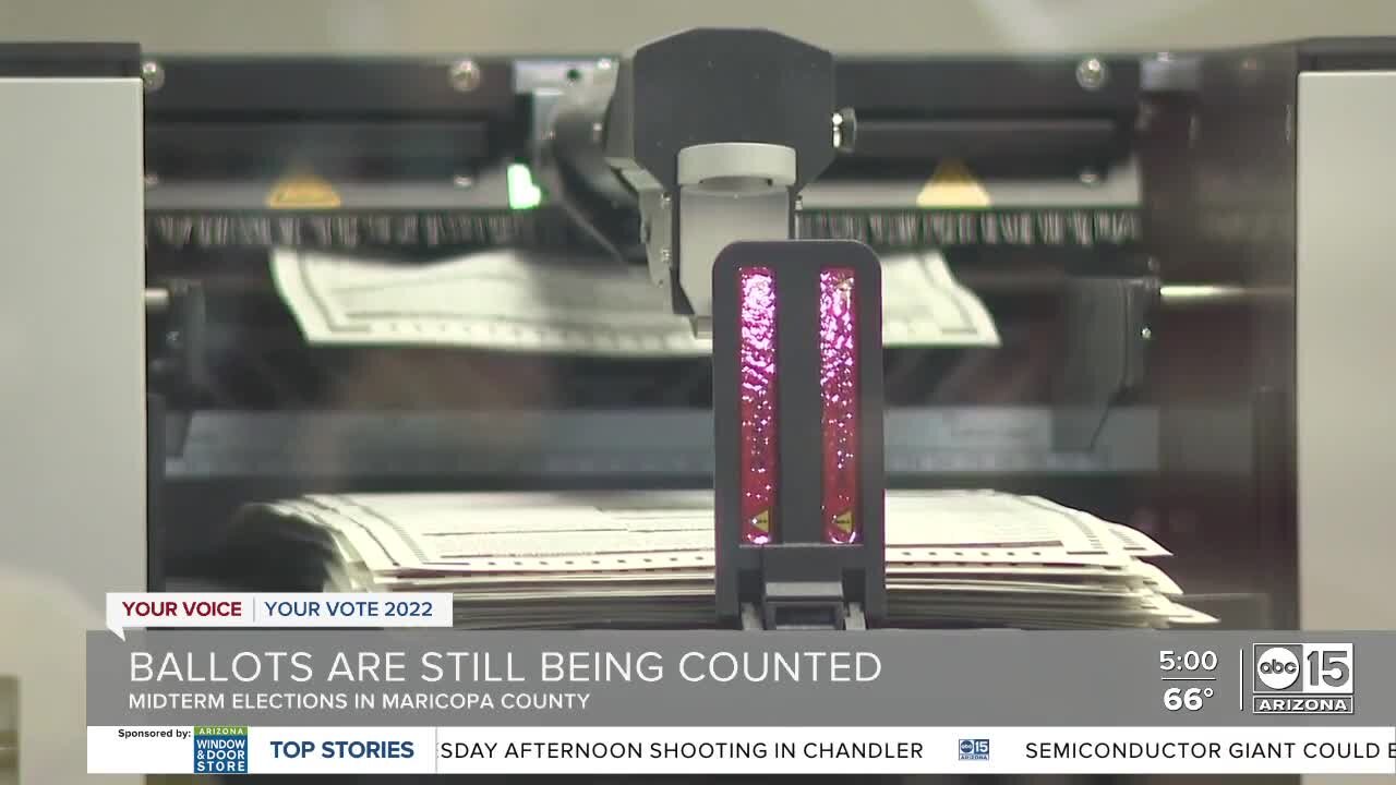 Ballots still being counted in Maricopa County