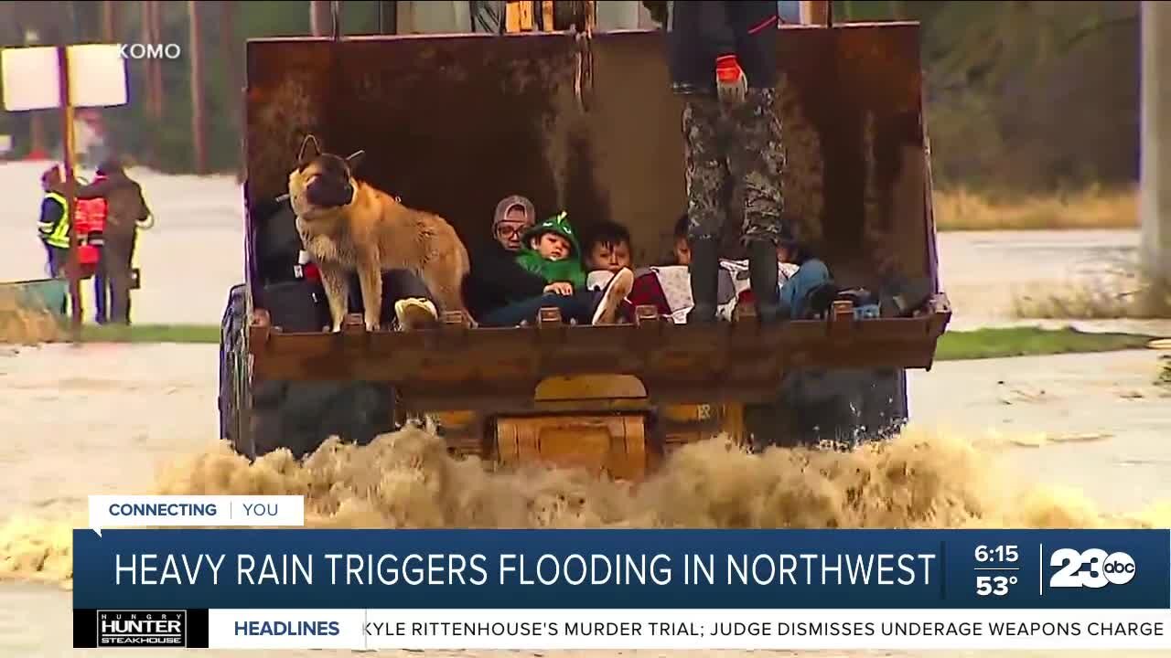 Pacific Northwest under a flood emergency