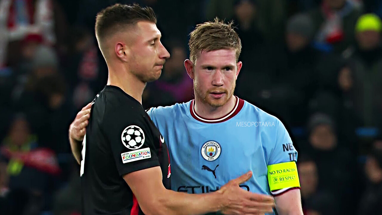 De Bruyne reactions vs RB Leipzig