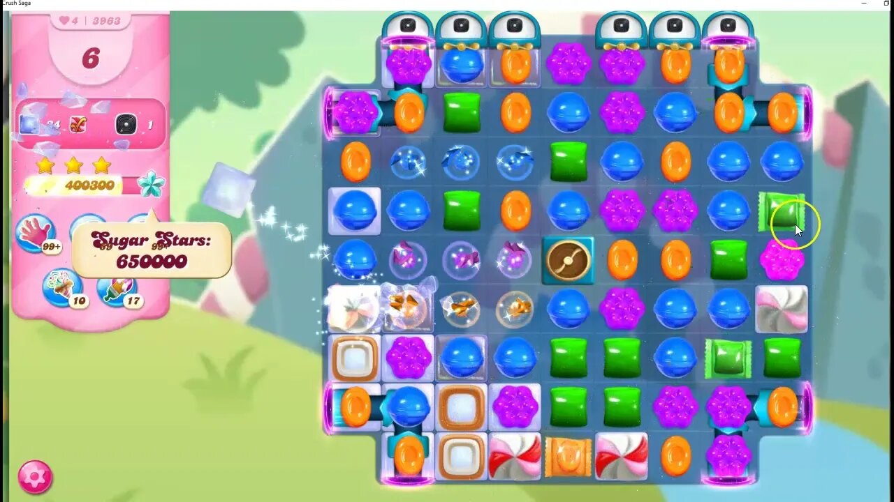 Candy Crush Level 3963 Talkthrough, 16 Moves 0 Boosters